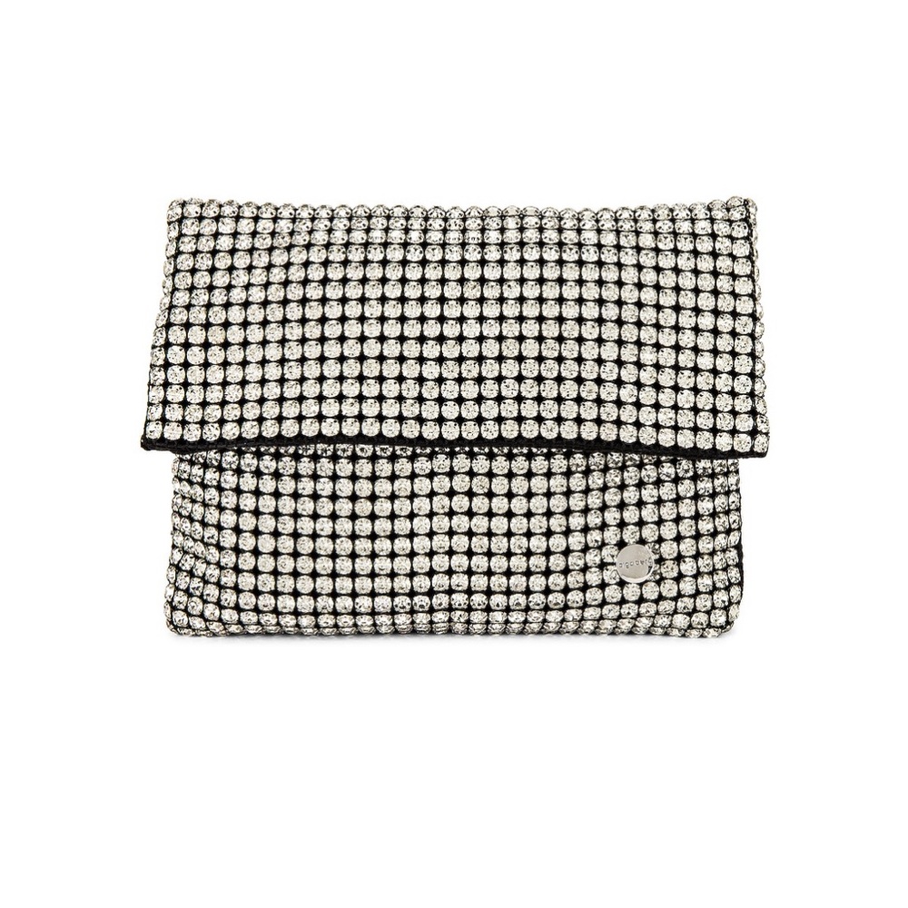 Olga Berg. soft crystal evening  clutch